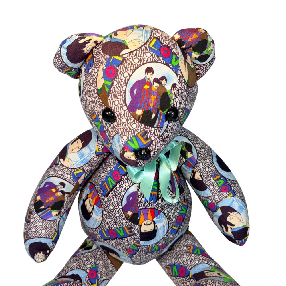Handmade Beatles Yellow Submarine Teddy Bear All You Need Is Love Plush 18